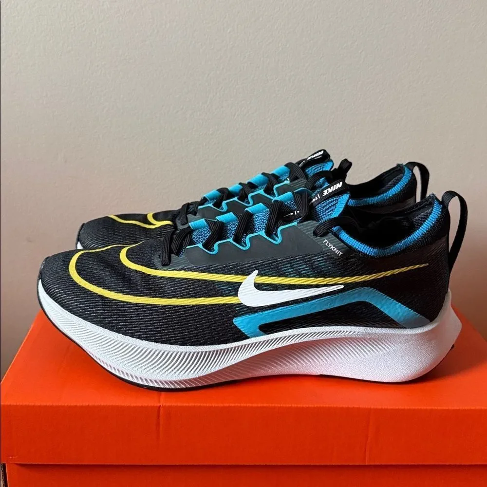 Nike Zoom Fly 4 Black Chlorine Blue CT2392-003 Men’s Size 9.5
